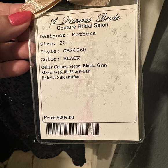 CAMERON BLAKE by Mon Cheri Women’s, Black, Size 20, Evening Dress NWT - Picture 12 of 12